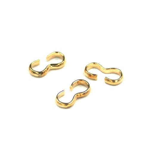 Ring connectors - champagne gold colour