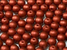 ROUND METALLIC 8 MM LAVA RED 01890
