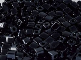 SB0451 SQUARE BEADS 4 MM GUNMETAL (15 grams)