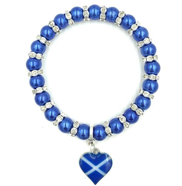 Scottish charm bracelet with sparkling rhinestones - only £1.75 each ( Makes 10 bracelets)