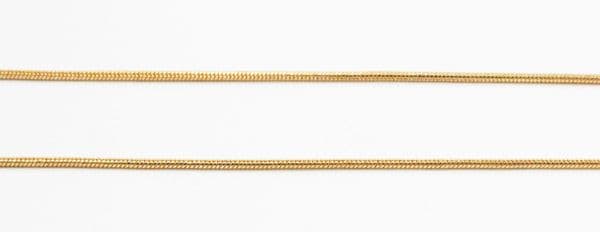 Snake chain rose gold 1mm