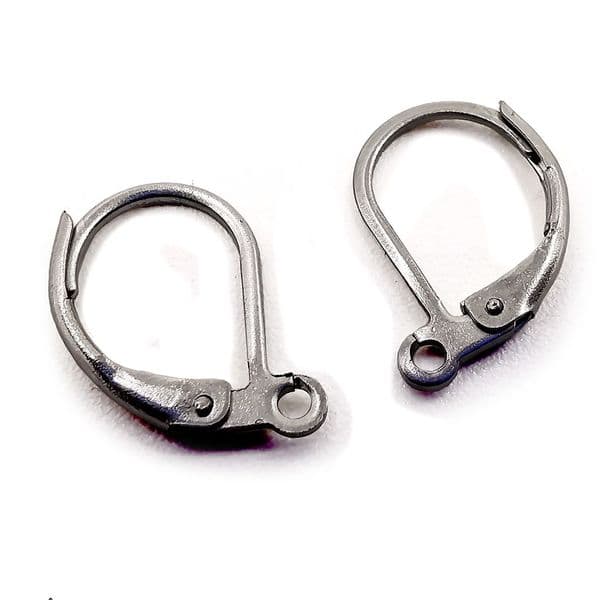 Stainless Steel D Clip Earring 16mm x 12 pcs