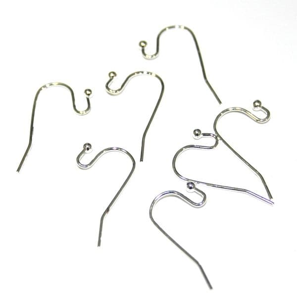 Sub category -Silver plated earring fish hook shapes