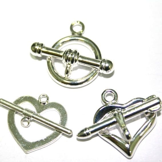 Toggle Clasps - Silver Plated