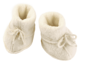Fleece wool bootees