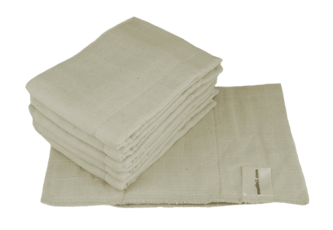 Muslinz Organic unbleached prefold nappies