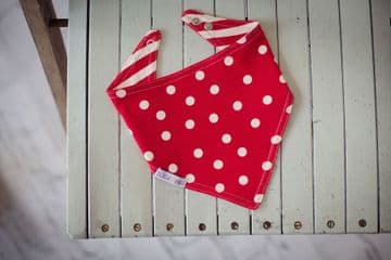 Strawberry Matching Reversible Bandana Bib