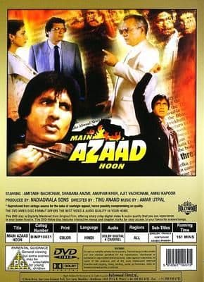 Main Azaad Hoon - 1989 - BOLLYWOOD FILMS DVD