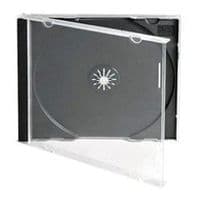 10 Black Single Standard Jewel 10.4mm spine CD cases