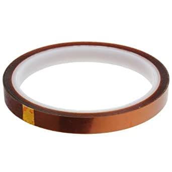10 Rolls HEAT TRANSFER RESISTANT TAPE ADHESIVE 10mm x 33m POLYIMIDE for SUBLIMATION MUG CERAMICS