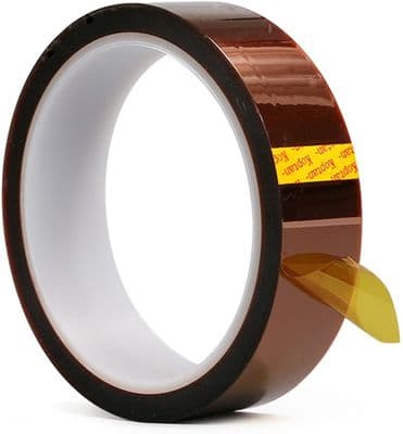 10 Rolls HEAT TRANSFER RESISTANT TAPE ADHESIVE 20mm x 33m POLYIMIDE for SUBLIMATION MUG CERAMICS
