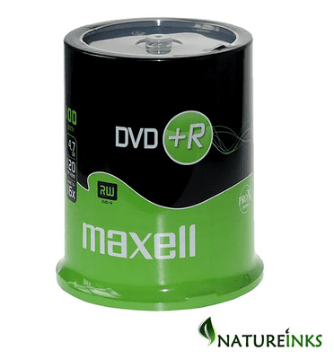100 MAXELL DVD+R Blank DVD Disc  4.7GB 16x SPEED 120mins 275641 Cakebox