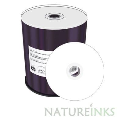 100 MediaRange DVD+R 16x 4.7GB 120min Printable Blank Discs in cakebox MR414