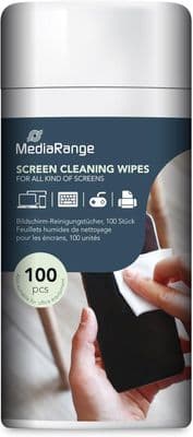 100 MediaRange Screen Cleaning wet Wipes Alcohol Free for Smartphone Tablets PC MR720