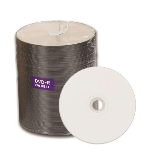 100 Rimage Everest Blank DVD-R 16x Thermal Printable DVD Discs