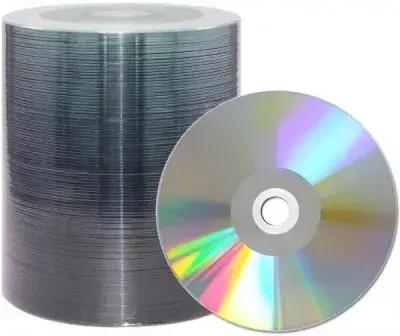 100 Ritek Shiny Silver Thermal Printable Blank DVD-R DVD 16x 4.7GB TEAC