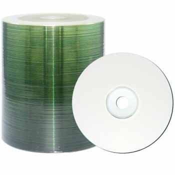 100 Ritek Thermal Full Face White Printable CD-R 52x 700MB PRISM / EVEREST