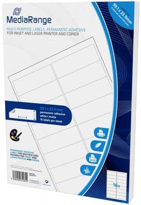 100 Sheets x 14 per sheet A4 self adhesive address Matt postal White labels MRINK146