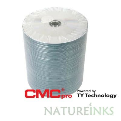 100 Taiyo Yuden CMC PRO INKJET PRINTABLE Blank CD-R 48x Speed 80min discs T-CDR80WPPB-VALUE