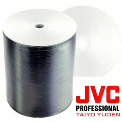 100 Taiyo Yuden JVC CMC PRO High Gloss PRINTABLE Blank CD-R 48x 52x 80min disc