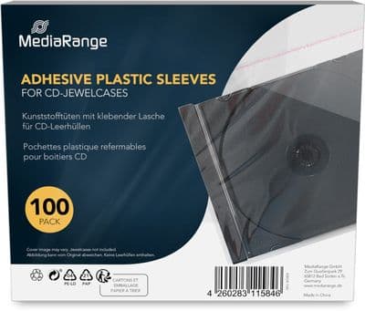 1000 Mediarange Standard 10.4mm CD case wrap BOX04