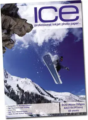 1000 Sheet ICE 250 gsm Matt A4 DOUBLE Sided matte coated Professional PHOTO paper
