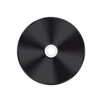 25 MediaRange Black Bottom Full Face White Inkjet Printable CD-R 52x MR241