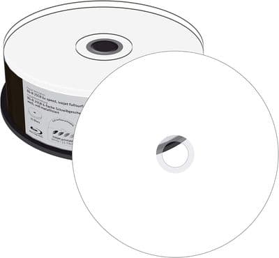 25 Mediarange Blu Ray 6x Inkjet Printable Blank discs BDR BD-R 25GB MR512 HTL