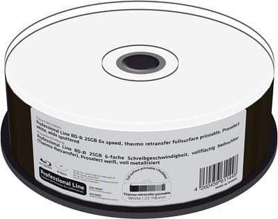 25 MediaRange Thermal Printable BD-R 25GB 6x MRPL402 Proselect HTL