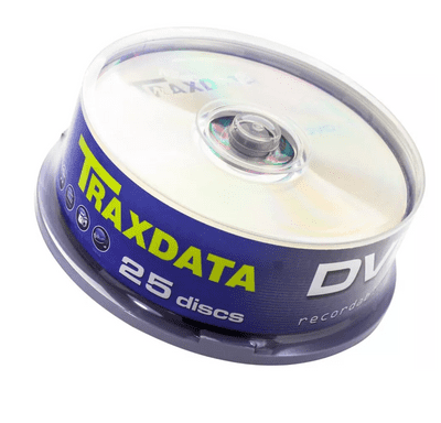 25 TRAXDATA RITEK DVD+R 16X 4.7GB 120 MINS BLANK DISCS PERFECT FOR DVD RECORDER