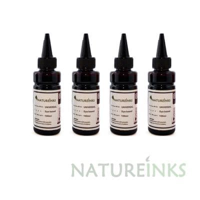 4 Natureinks Black Bottles Set ( 400 ml )