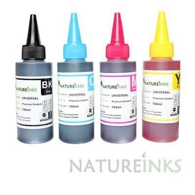 4 Natureinks Premium Dye Based Bottles Set ( 400ml )