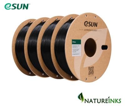 4 x eSUN BLACK Enhanced Toughness PLA Plus + 3D printer 1.75mm Filament 4kg