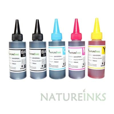 5 Natureinks Premium Dye Based Bottles Set ( 500ml )