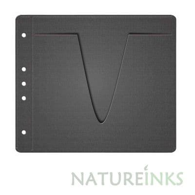 50 Mediarange Black  fleece binder file standard pre punched holes double sided plastic sleeve BOX61