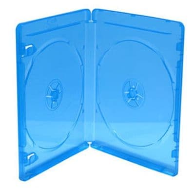 50 Mediarange DOUBLE Slim Blu Ray Case 11mm Spine Empty Cover BOX38-2-50