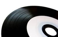 50 Ritek CD-R 700MB/80min Vinyl Discs with BLACK dye Inkjet Printable
