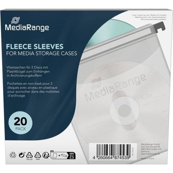 500 Mediarange DJ case hanging Sleeves with bar BOX63