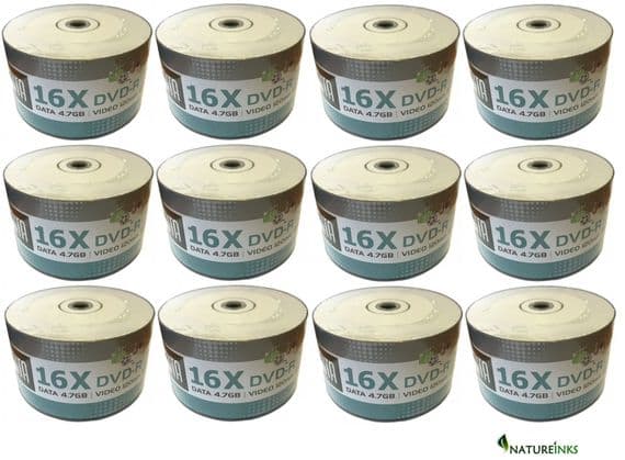 600 Arita Ritek Full Face White Inkjet Printable DVD-R 16x