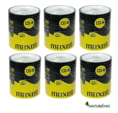 600 Maxell CD-R 52x 700MB  Shrinkwrap