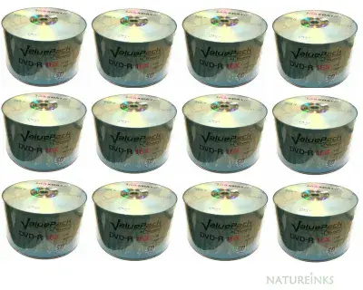 600 Traxdata Value pack DVD-R 16x Blank Non Printable Discs 4.7GB Ritek Dye F01