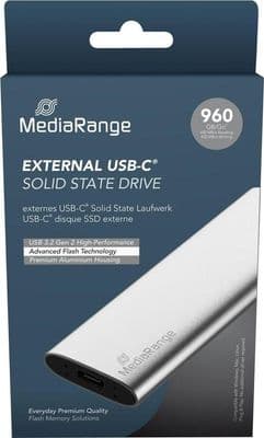 960GB MediaRange External Portable SSD USB Type-C 3.2 GEN 2 Solid State Drive MR1103