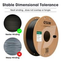 Best Seller ! eSUN BLACK  + COLD WHITE PLA Basic 3D printer 1.75mm Filament 2 kg