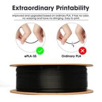 Best Seller ! eSUN BLACK  + COLD WHITE PLA Basic 3D printer 1.75mm Filament 2 kg