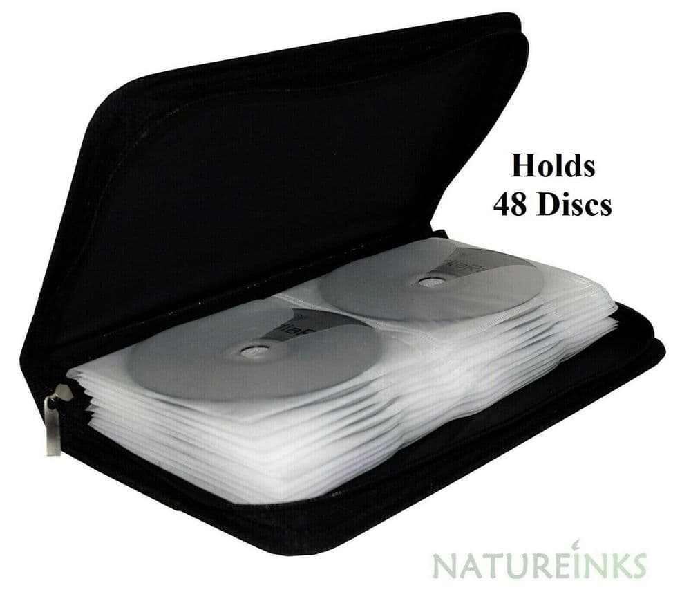 BUY 3 get 1 FREE - Mediarange 48 Black Storage BD CD DVD discs Zip ...