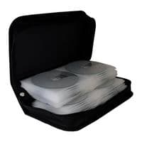 BUY 3 get 1 FREE ! - Mediarange 96 Black Storage CD DVD discs Zip wallet Holder Nylon Box55
