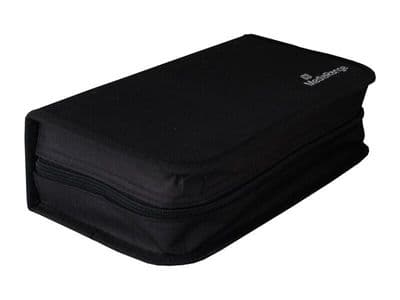 BUY 3 get 1 FREE ! - Mediarange 96 Black Storage CD DVD discs Zip wallet Holder Nylon Box55