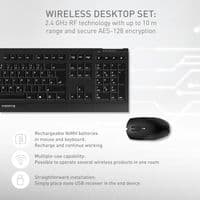 CHERRY B.Unlimited 3.0 Wireless Keyboard and Mouse Desktop set UK Layout