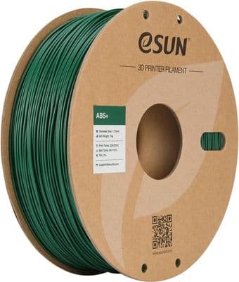 eSun 3D Printer GREEN ABS+ Filament Low Warping 1.75mm 1KG 2.2LB