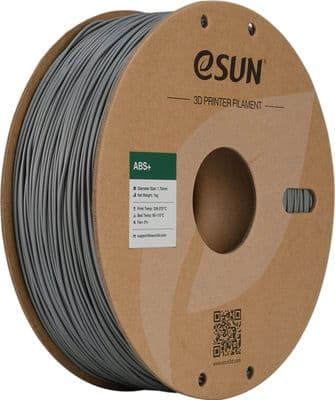 eSun 3D Printer GREY ABS+ Filament Low Warping 1.75mm 1KG 2.2LB